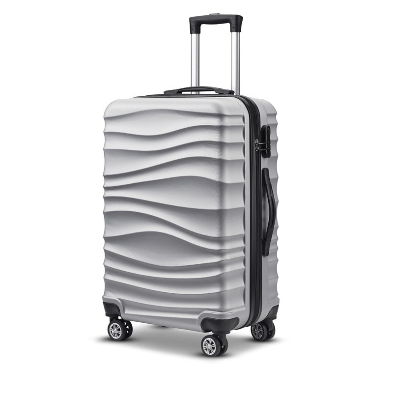 Unisex Stylish Textured Hard Shell Suitcase Bowlift