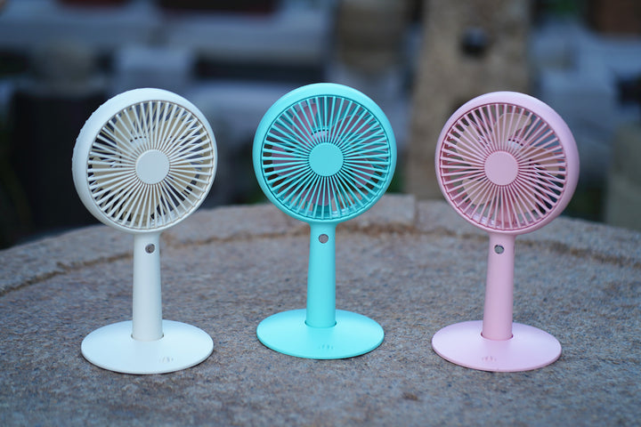 Unisex Portable Table Fan with Flexible Design and Powerful Battery Bowlift
