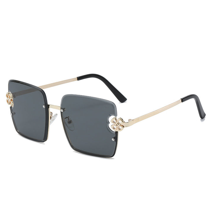 Women square sunglasses with floral design Bowlift