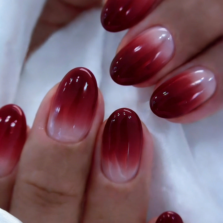 Ombre Stiletto Press-On Nail Art Bowlift