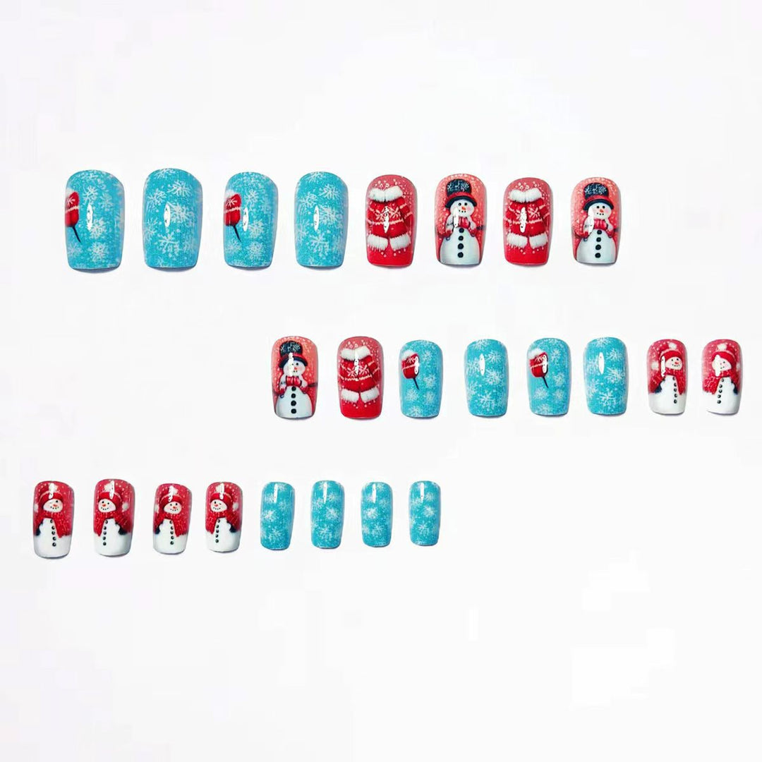 Festive Winter Wonderland Nail Art Bowlift