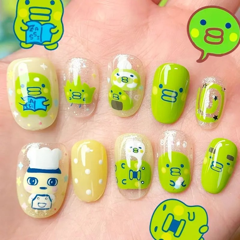Artistic Press-On Nail Wraps Bowlift