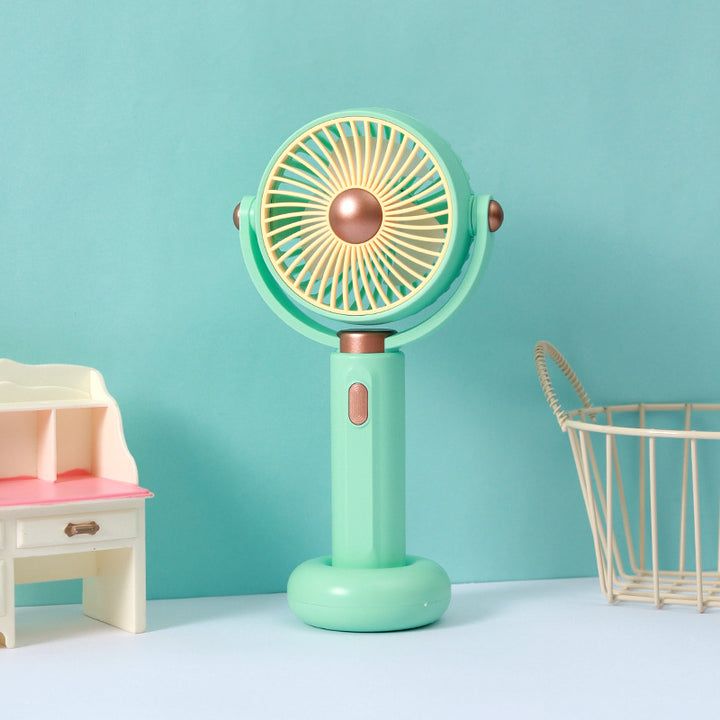 Unisex nan portable rechargeable handheld and desk fan with adjustable tilt Bowlift