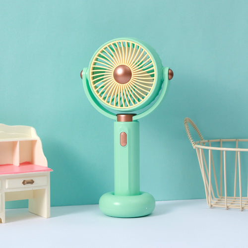 Unisex nan portable rechargeable handheld and desk fan with adjustable tilt Bowlift