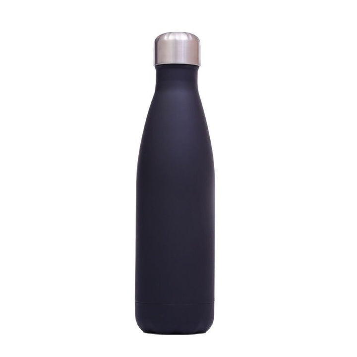Women's Stainless Steel Drinking Bottle with Wood Look Bowlift