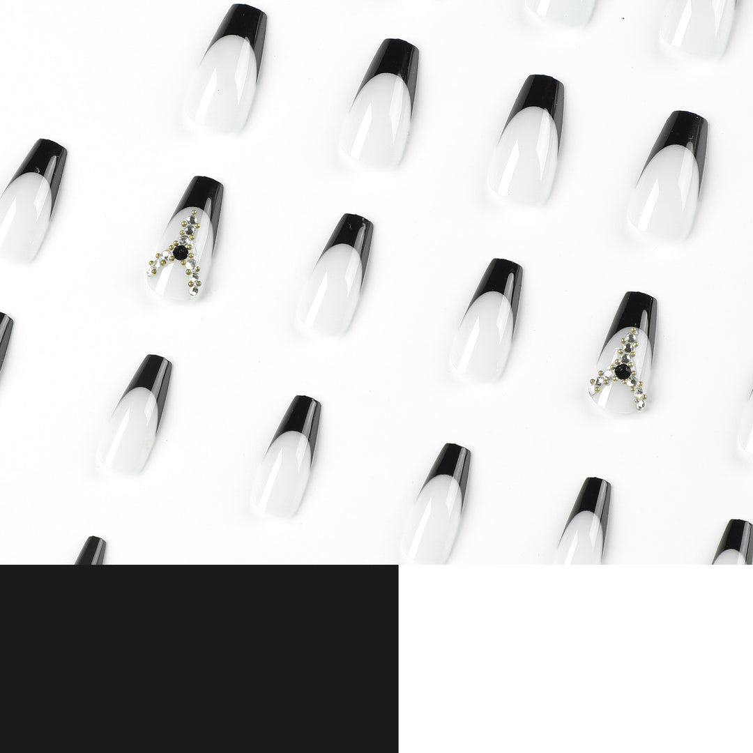 Artful Nail Extensions with Glitter and Ombre Details Bowlift