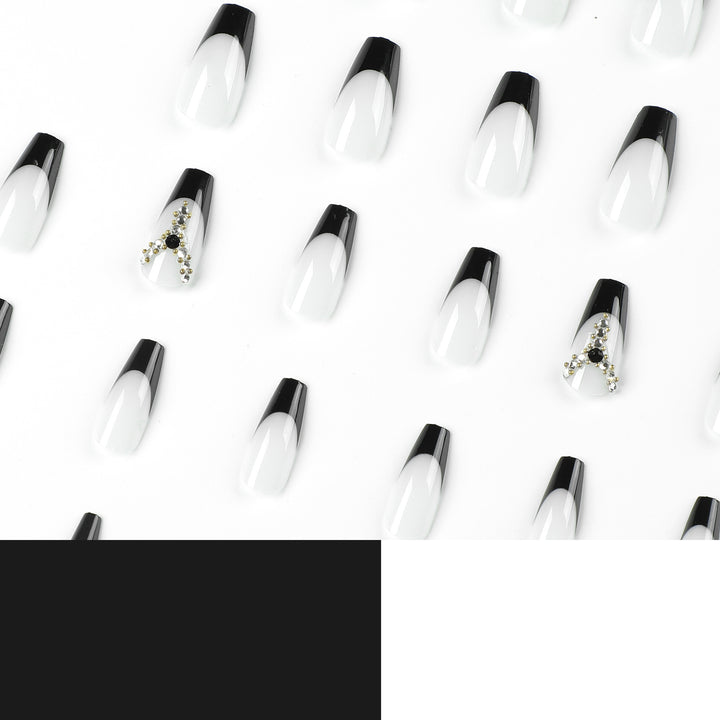 Artful Nail Extensions with Glitter and Ombre Details Bowlift