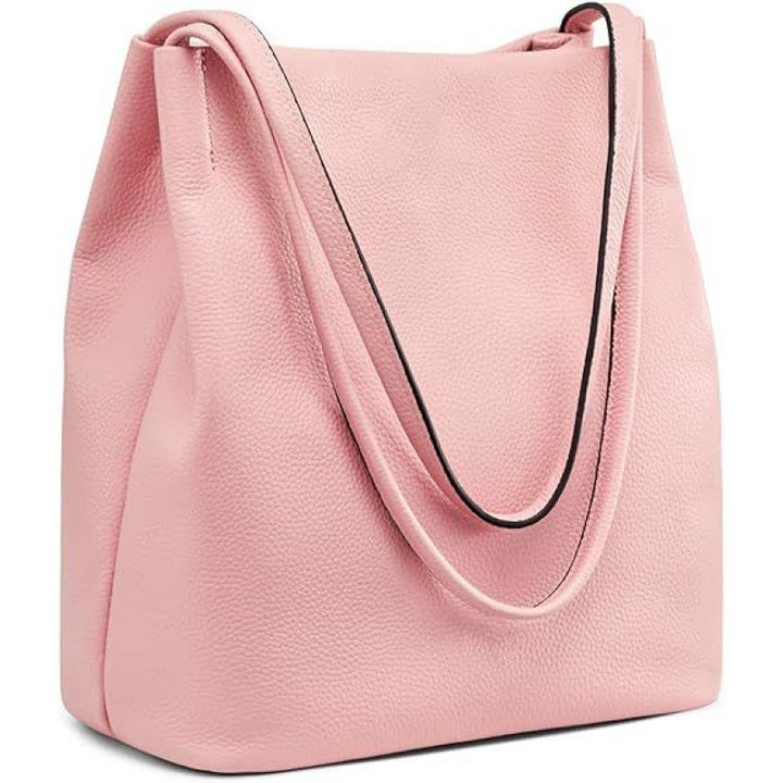 Stylish Leather Hobo Handbag Bowlift