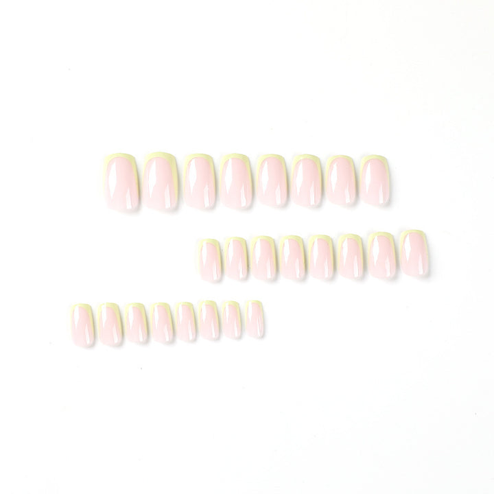 Artistic nail extensions with elegant French tip and modern accents Bowlift