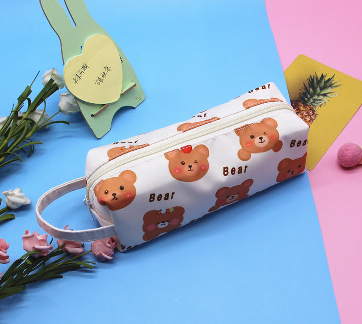 Cute Cartoon Print Pencil Case Bowlift