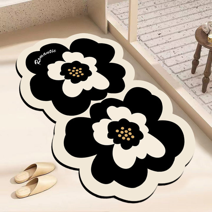Floral Shaped Bath Mat