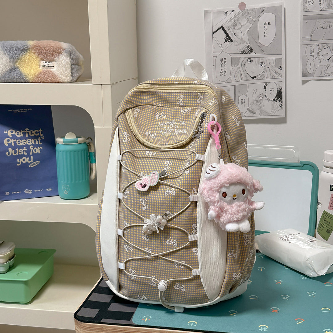 Decorative Floral Print Backpack