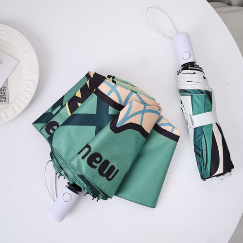 Ladies creative folding umbrella with comic motif Bowlift