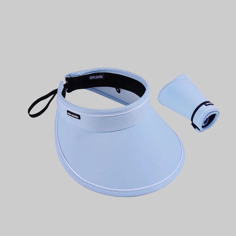 Foldable sun protection cap with adjustable inner sponge and wide brim Bowlift
