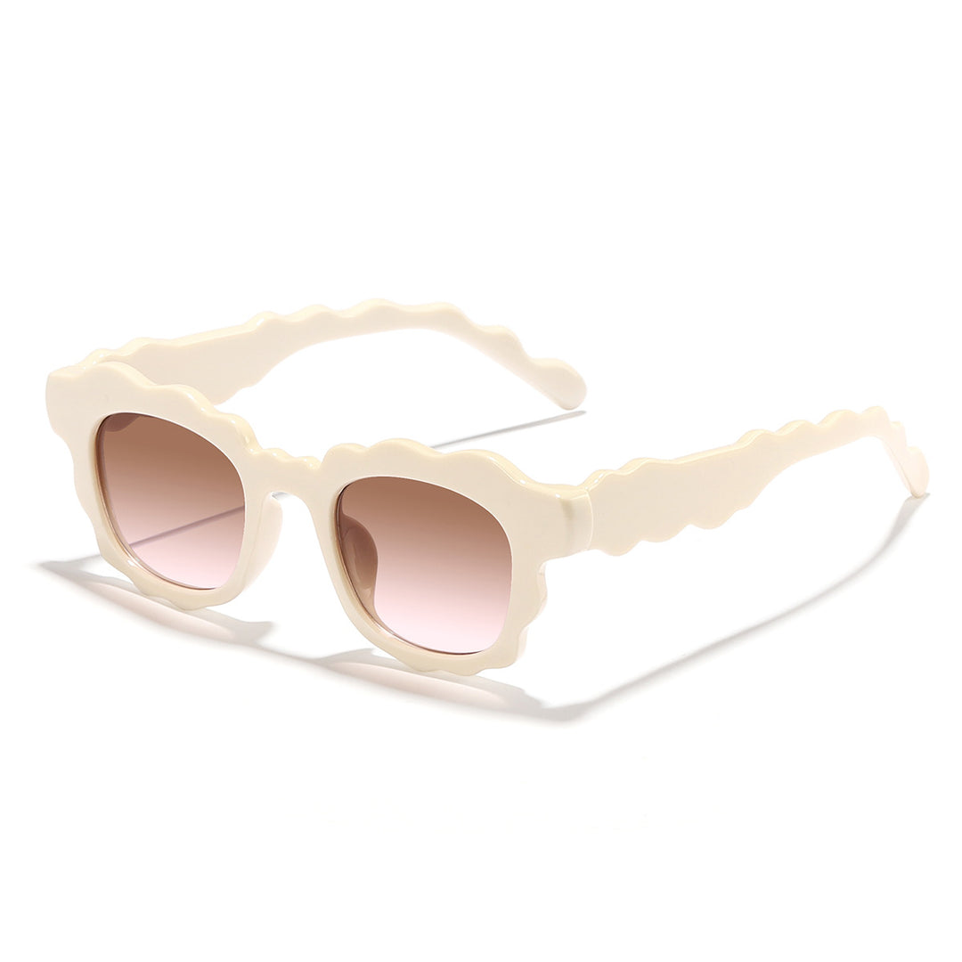 Women's eye-catching sunglasses in creatively designed cloud frame Bowlift