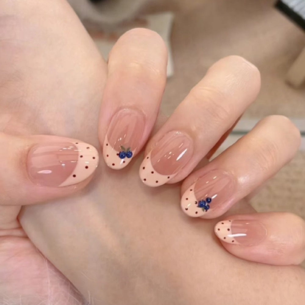 Decorative Press-On Nail Set with Star and Bow Designs Bowlift