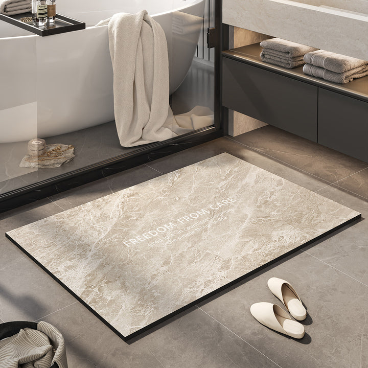 Inspirational Marble Bath Mat Bowlift