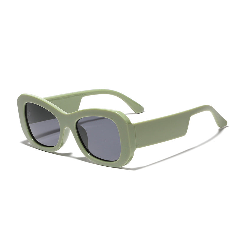Women's modern square sunglasses with transparent frame Bowlift