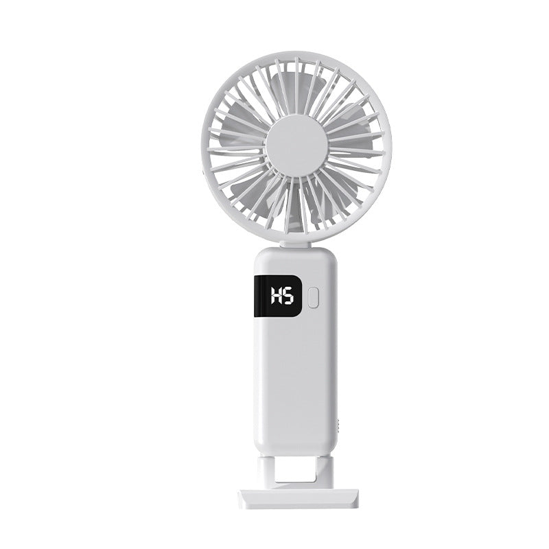Women’s Portable Handheld Fan with LED Display Bowlift