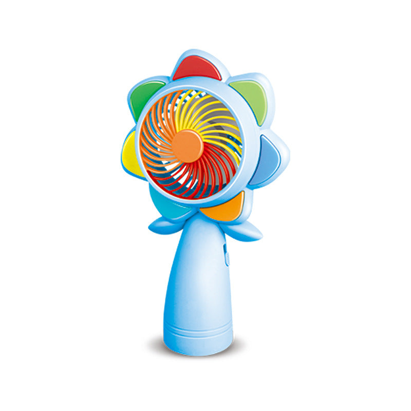 Unisex Portable Mini Hand Fan in Flower Design Bowlift
