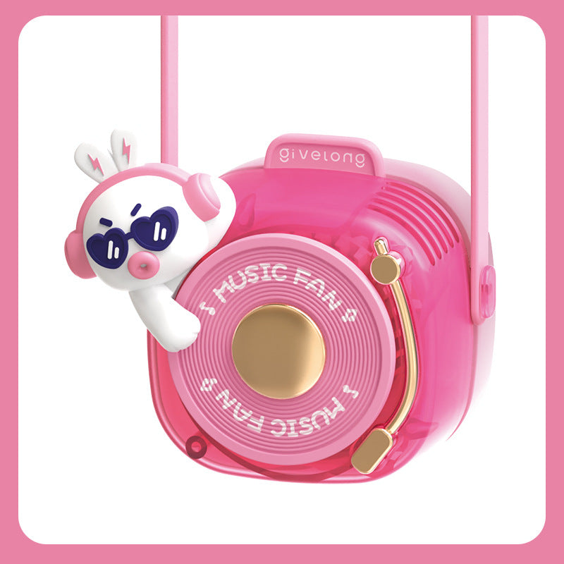 Unisex Portable Mini Fan with Animal Motif Bowlift