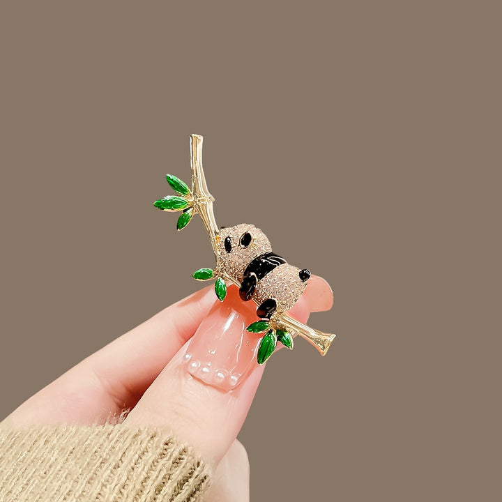 Playful Panda Brooch Bowlift