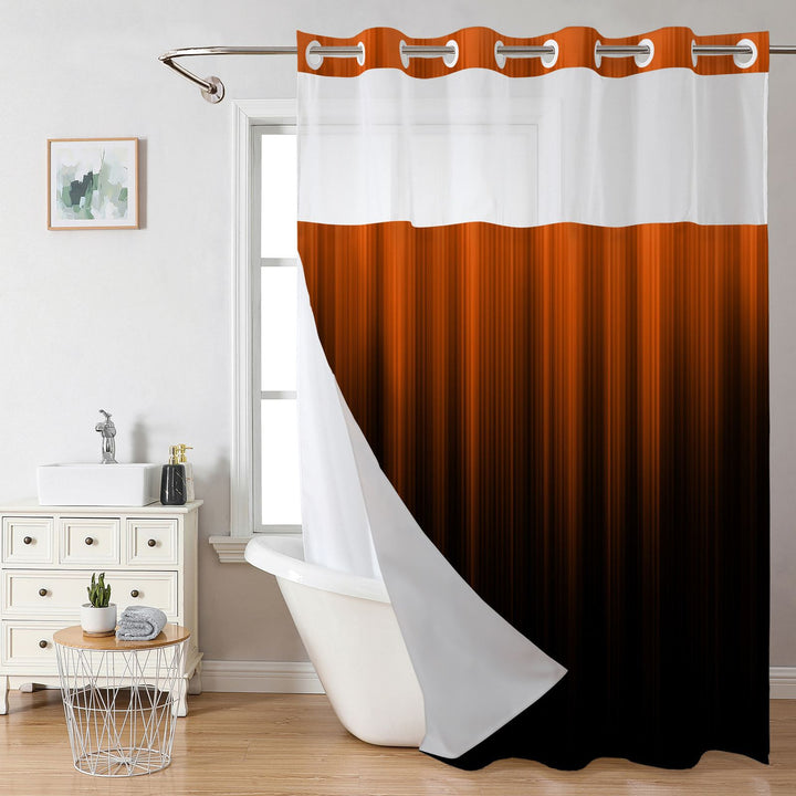 Modern Gradient Shower Curtain Bowlift