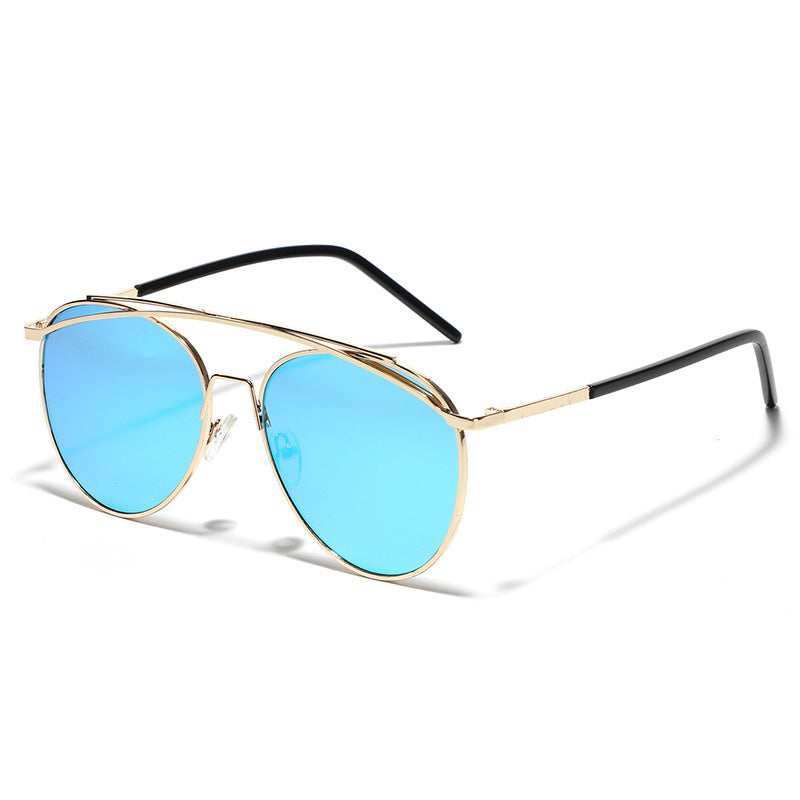Women's Aviator Sunglasses with Elegant Metal Frame Bowlift