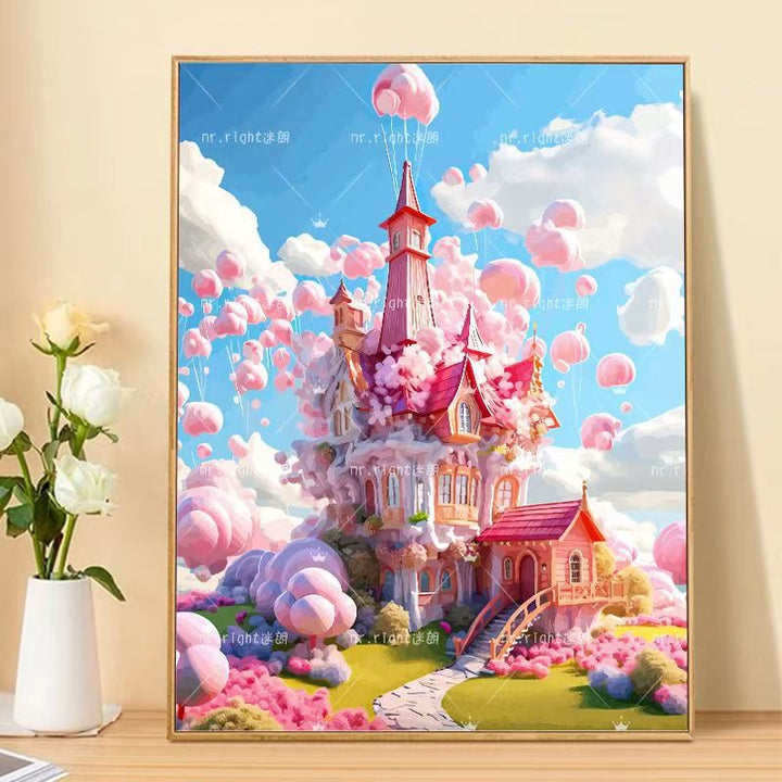 Whimsical Fantasy Landscape Art Canvas Bowlift