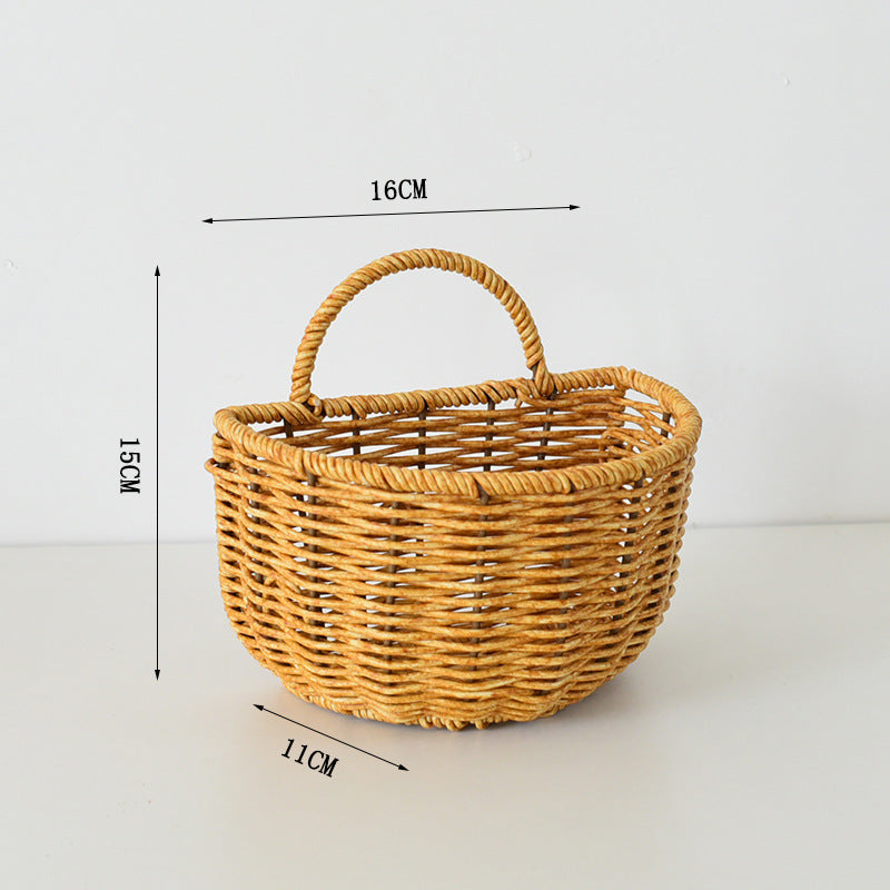 Handwoven willow basket with animal motif Bowlift