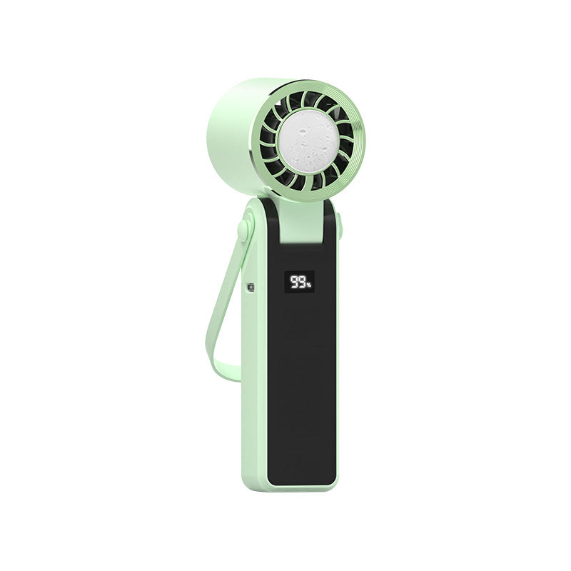 Unisex Portable Hand Fan with powerful battery display Bowlift