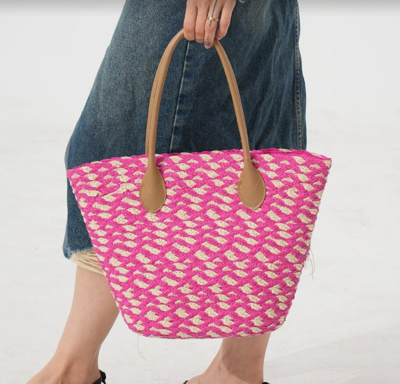 Geometric Beach Tote Bowlift