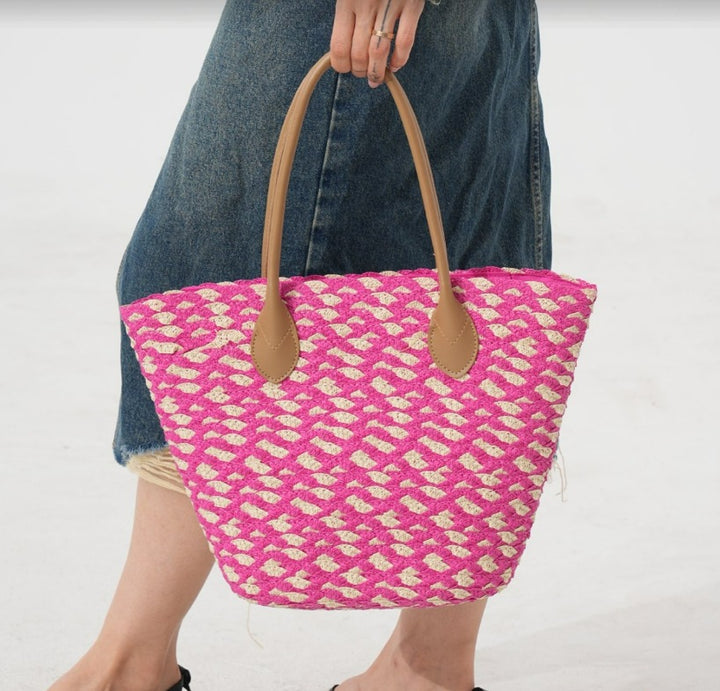 Geometric Beach Tote Bowlift