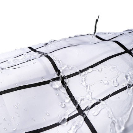 Minimalist Grid Pattern Shower Curtain Bowlift