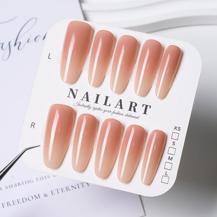 Artificial nails with elegant ombre design Bowlift