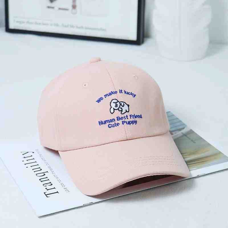 Women's Casual Embroidered Cotton Cap Bowlift