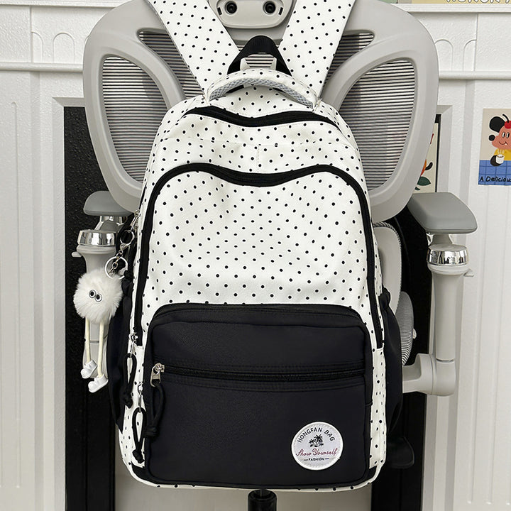 Multifunctional Polka Dot Backpack