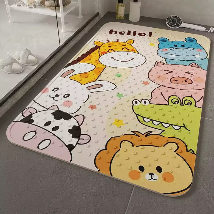 Cute Cartoon Bath Mat Bowlift