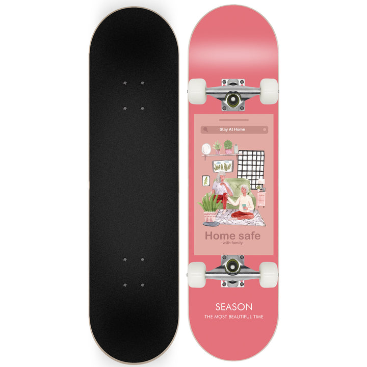Skateboard with Galaxy Design Bowlift