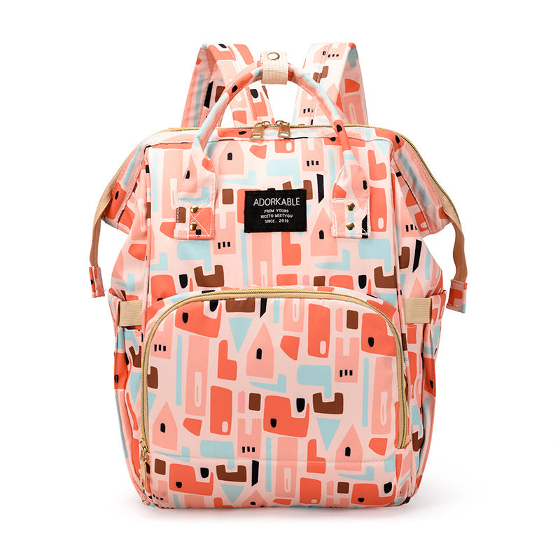 Playful Unicorn Print Diaper Backpack Bowlift