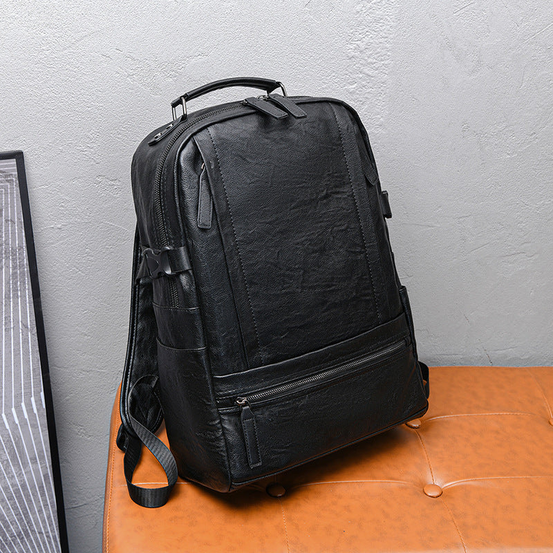 Premium Leather Laptop Backpack Bowlift