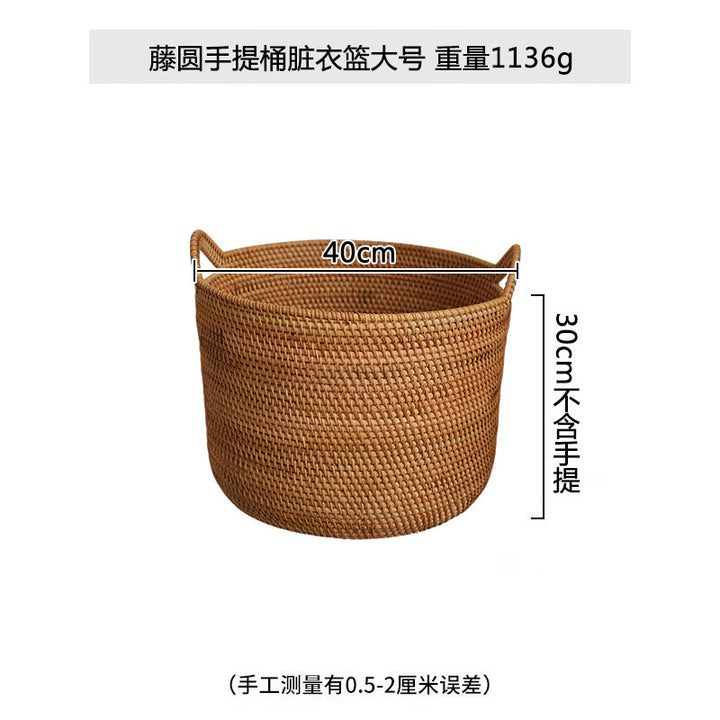 Women Elegant hand-woven basket with practical handles Bowlift