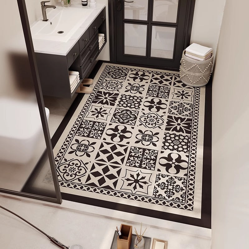 Tribal Pattern Bathroom Mat Bowlift