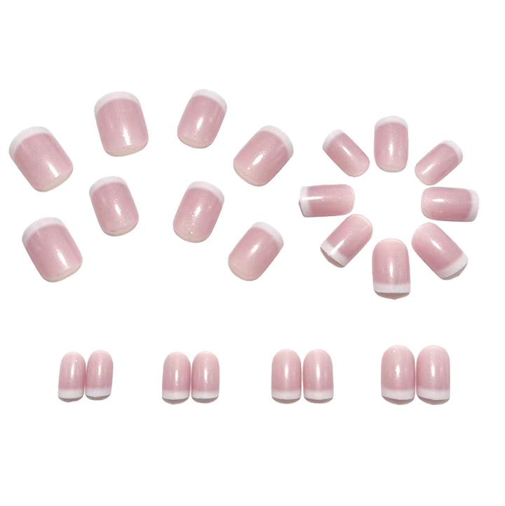 Artificial Nails in Elegant French Tip Style Bowlift