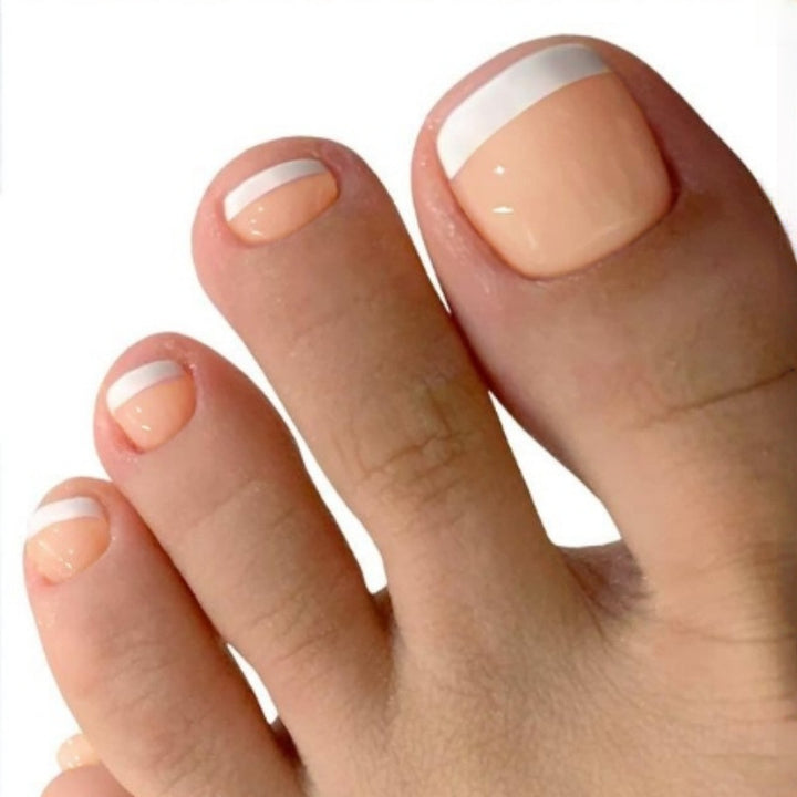 Premium Glossy Press-On Toe Nails Bowlift