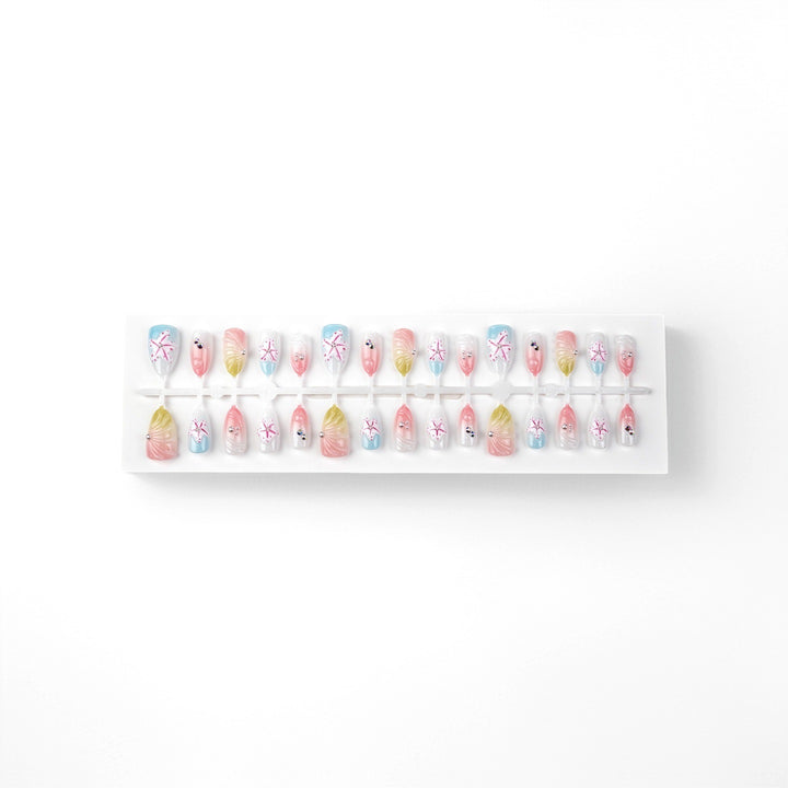 Artistic Sea-Inspired Press-On Nails Bowlift