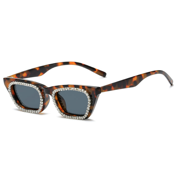 Women's sunglasses with glamorous rhinestone frame Bowlift