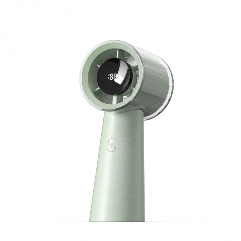 Women's portable handheld fan with intelligent temperature and speed control Bowlift