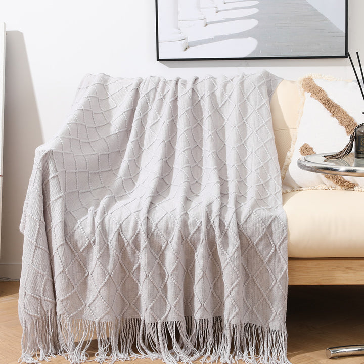 Cozy Textured Throw Blanket