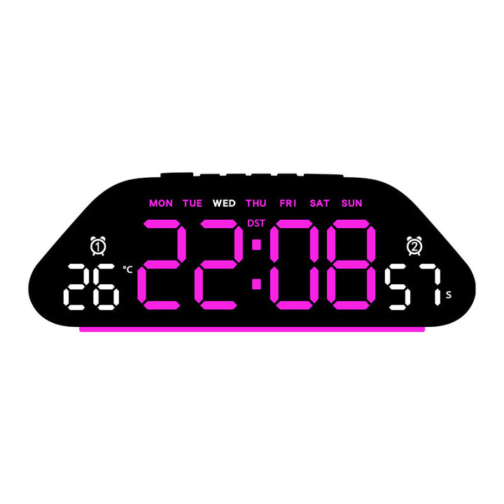 Digital Alarm Clock with Versatile Features Bowlift